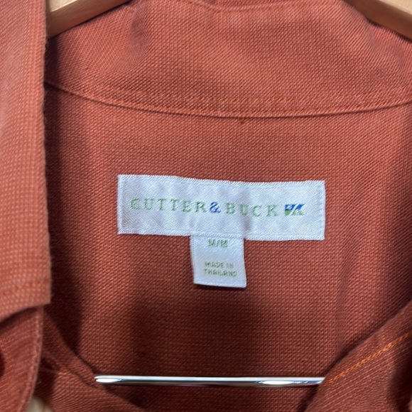 Cutter & Buck Orange Long Sleeve Button Up Shirt Men Size M - Picture 2 of 4